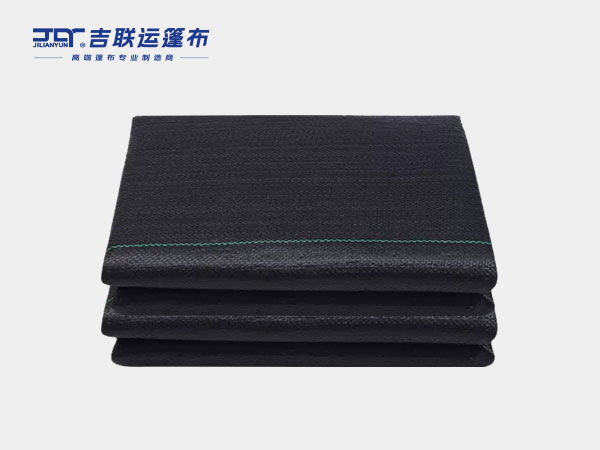 Woven garden floor cloth - black